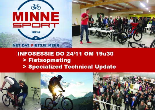 Infosessie 24/11 fietsopmeting & Technical update Specialized