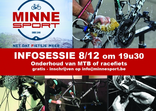 Infosessie 8/12 onderhoud van de fiets